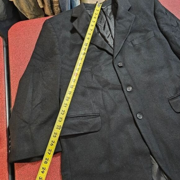 Jack Victor Loro Piana 100% Cashmere Blazer Sz 46R Black Quiet Luxury Gentleman - Picture 12 of 14